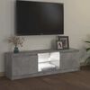 vidaXL TV-taso LED-valoilla betoninharmaa 120x30x36 cm