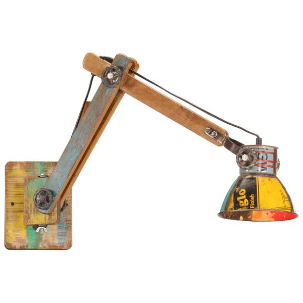 vidaXL Teollistyylinen sein&auml;valaisin moniv&auml;rinen py&ouml;re&auml; E27