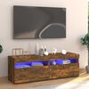 vidaXL TV-taso LED-valoilla savutammi 120x35x40 cm
