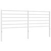 vidaXL Metallinen vaihtop&auml;&auml;ty valkoinen 180 cm