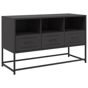 vidaXL TV-taso musta 100,5x39x60,5 cm ter&auml;s