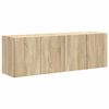 vidaXL TV-sein&auml;kaappi 2 pcs Sonoman tammi 59,5 x 31 x 40 cm