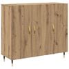 vidaXL Sivup&ouml;yt&auml; Artisan tammi 90 x 34 x 80 cm Tekninen puu