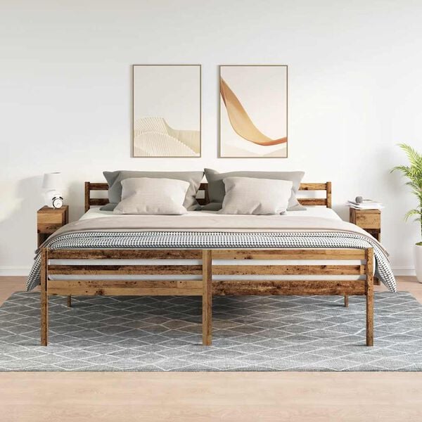 vidaXL yöpöytäkaapit laatikolla 2 kpl vanha puu 20x36x60 cm