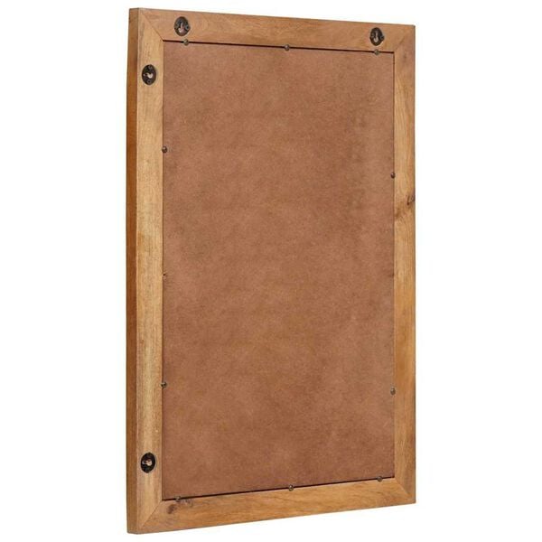 vidaXL Kylpyhuoneen peili peilill&auml; Vaaleanruskea 70 x 50 x 2,5 cm