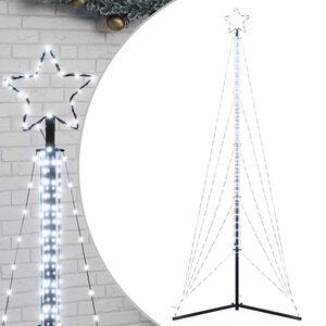 vidaXL LED joulukuusi 525 kylm&auml;n valkoista LED-valoa 302 cm
