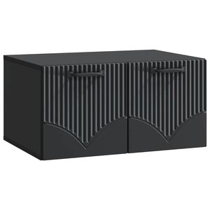 vidaXL Sein&auml;lle asennettava TV-kaappi Musta 59,5 x 41 x 30 cm