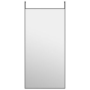 vidaXL Ovipeili musta 50x100 cm lasi ja alumiini