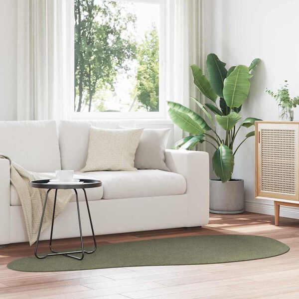 vidaXL Matto HUARTE Mets&auml;nvihre&auml; 100 x 200 cm Polyesteri