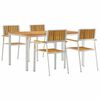 vidaXL Ulkoterassitarjotin 5 kpl 150 x 90 x 75 cm