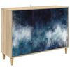 vidaXL Sivup&ouml;yt&auml; RAALTE Sonoma 102 x 33 x 75 cm Tekninen puu