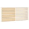 vidaXL Puinen keräilijän vitriini ovilla 80x8,5x37cm