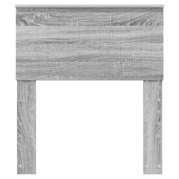 vidaXL Päätylevy päätyllä Harmaa Sonoma 75 cm Tekninen puu