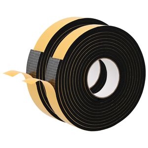 vidaXL Itsekiinnittyv&auml; vaahtoteippi 2 kpl Musta 30mm x 5m CR-vahto