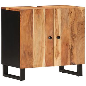 vidaXL Pesuallaskaappi 62x33x58 cm t&auml;ysi akasiapuu ja tekninen puu