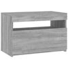 vidaXL TV-taso LED-valoilla harmaa Sonoma 60x35x40 cm