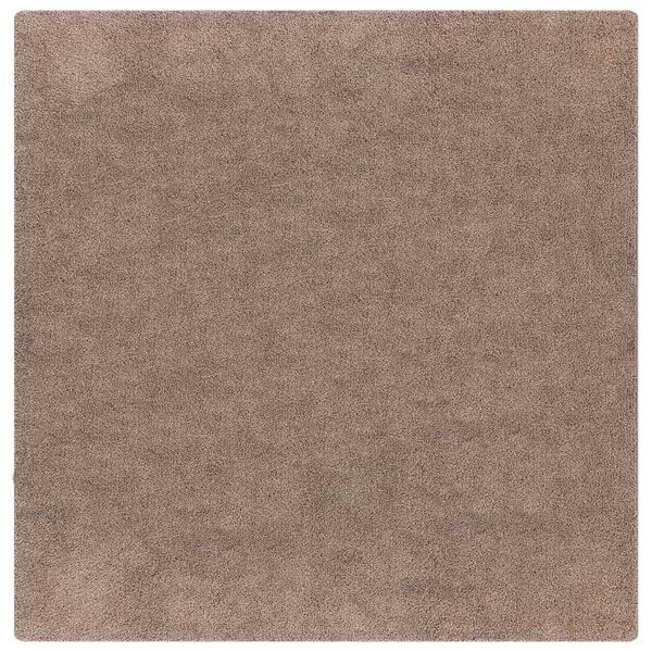 vidaXL Liukumaton Shaggy Matto Ruskea 120 x 120 cm PP