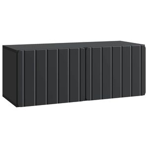 vidaXL Sein&auml;lle asennettava TV-kaappi 78,5 x 31 x 30 cm Musta