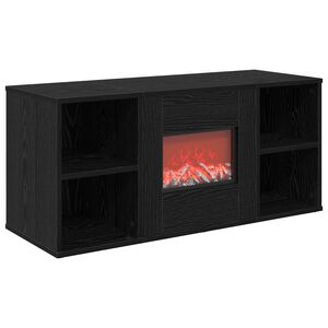 vidaXL S&auml;hk&ouml;takka Musta tammi 100 x 37 x 45,5 cm Tekninen puu