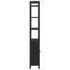vidaXL Kirjahylly Musta tammi. 60 x 24 x 161 cm Tekninen puu