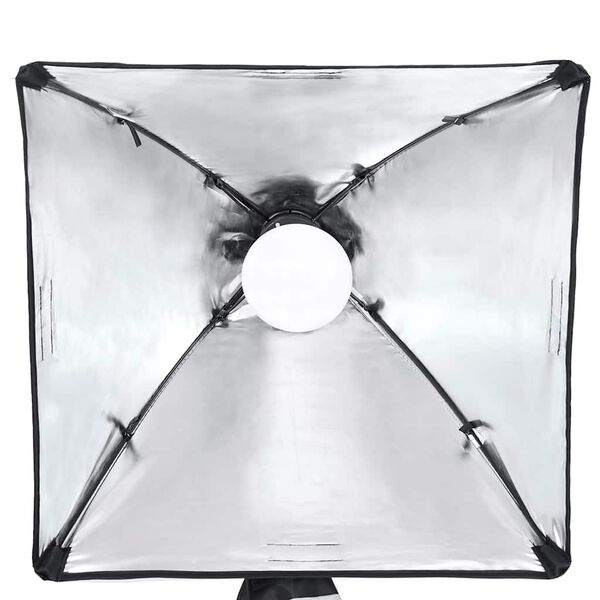 vidaXL Valokuvastudiosarja valosarja, taustakangas ja heijastin