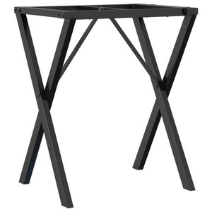 vidaXL Ruokap&ouml;yd&auml;n jalat X-muoto 60x40x73 cm ter&auml;st&auml;