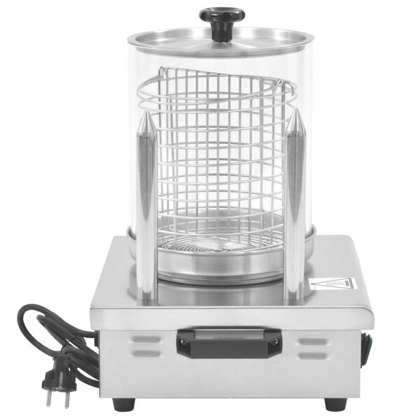 vidaXL Hot Dog -l&auml;mmitin 2 tankoa ruostumaton ter&auml;s 500 W