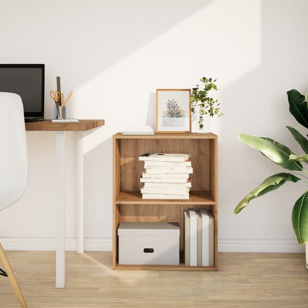 vidaXL Kirjahylly artesaani tammi 60x30x77 cm tekninen puu