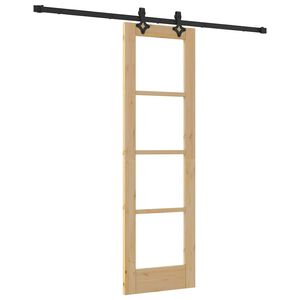 vidaXL Liukuovi ORKDAL 61 x 198,5 cm T&auml;ysi m&auml;nty ja lasi