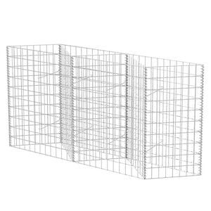 vidaXL Kivikori galvanoitu ter&auml;s 120x30x100 cm