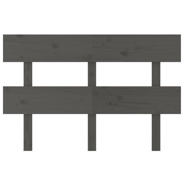 vidaXL S&auml;ngynp&auml;&auml;ty harmaa 124x3x81 cm t&auml;ysi m&auml;nty