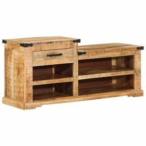 vidaXL Penkki Ruskea 110 x 35 x 50 cm Karkea mango