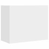 vidaXL Sein&auml;kaappi valkoinen 75x35x60 cm tekninen puu