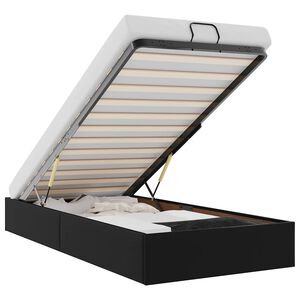 vidaXL Ottomaanien sängyn runko ilman patjaa musta yksittäinen