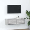 vidaXL TV-taso harmaa Sonoma 80x31x25,5 cm tekninen puu