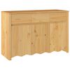 vidaXL Sivup&ouml;yt&auml; Drammen Tammi 114 x 43 x 75,5 cm T&auml;ysi M&auml;nty