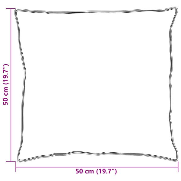 vidaXL Tyyny tyynyll&auml; 2 pcs Valkoinen 50 x 50 cm Puuvilla