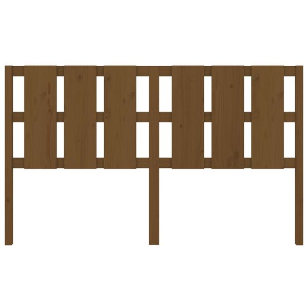 vidaXL Sängynpääty hunajanruskea 165,5x4x100 cm täysi mänty