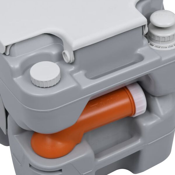 vidaXL Kannettava retkeily-WC ja k&auml;sinpesuallassarja