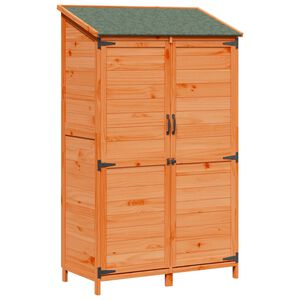 vidaXL Puutarhasuoja Ruskea 106,5 x 56 x 176 cm S&auml;teisen kuusipuu