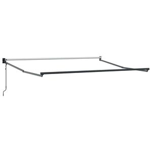 vidaXL Vet&auml;ytyv&auml; aurinkovarjon runko Antrasiitti 350 x 250 cm Alumiini
