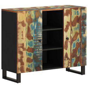 vidaXL Senkki 2 ovella 90x33x75 cm kierr&auml;tetty t&auml;yspuu