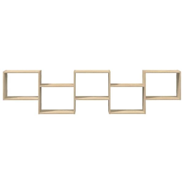 vidaXL Wall Cube Hylly 5 lokeroa Sonoma Oak Engineered Wood