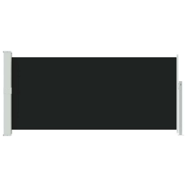vidaXL Sis&auml;&auml;nvedett&auml;v&auml; sivumarkiisi 140 x 300 cm musta
