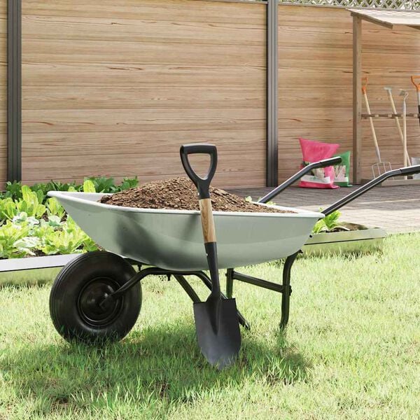 vidaXL Lapio Musta 68,5 cm Power-pinnoitettu ter&auml;s ja tihe&auml; puu