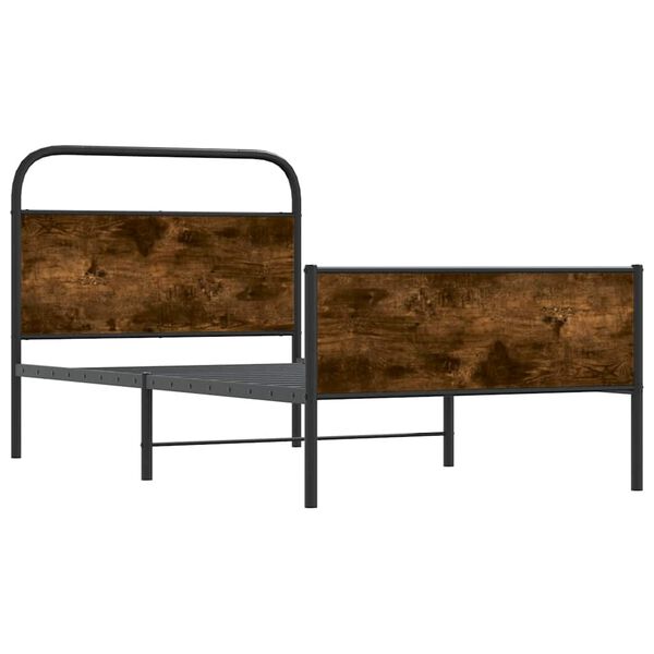 vidaXL S&auml;ngynrunko ilman patjaa 100x200 cm Sonoma-tammi tekninen puu