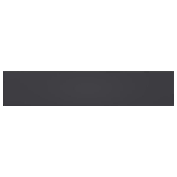 vidaXL Kirjahyllytasot 8 kpl harmaa 100x20x1,5 cm lastulevy