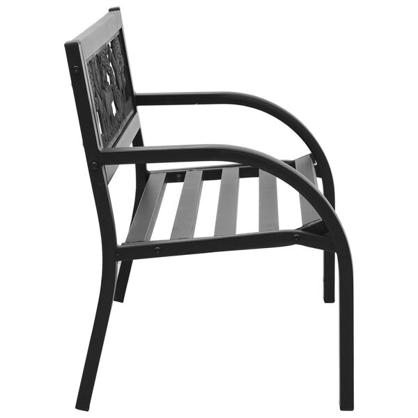 vidaXL Lasten puutarhapenkki 86 cm teräs