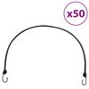 vidaXL Heijastava mustekala koukuilla 50 kpl 100 cm