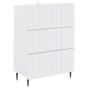 vidaXL Laatikkokaappi valkoinen 66 x 34,5 x 92 cm Tekninen puu